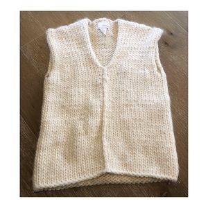 DKNY Pure Chunky Knit Wool Tank Sweater